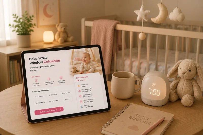 Free Baby Sleep Tools – Wake Windows, Bedtime & Regressions — Parenting ...